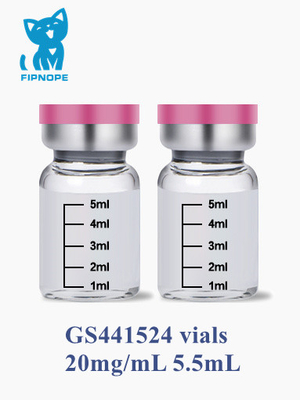 Φαρμακευτικός βαθμός έγχυση 20mg/mL GS441 για την επεξεργασία gs-441524 γατών FIP έγχυση